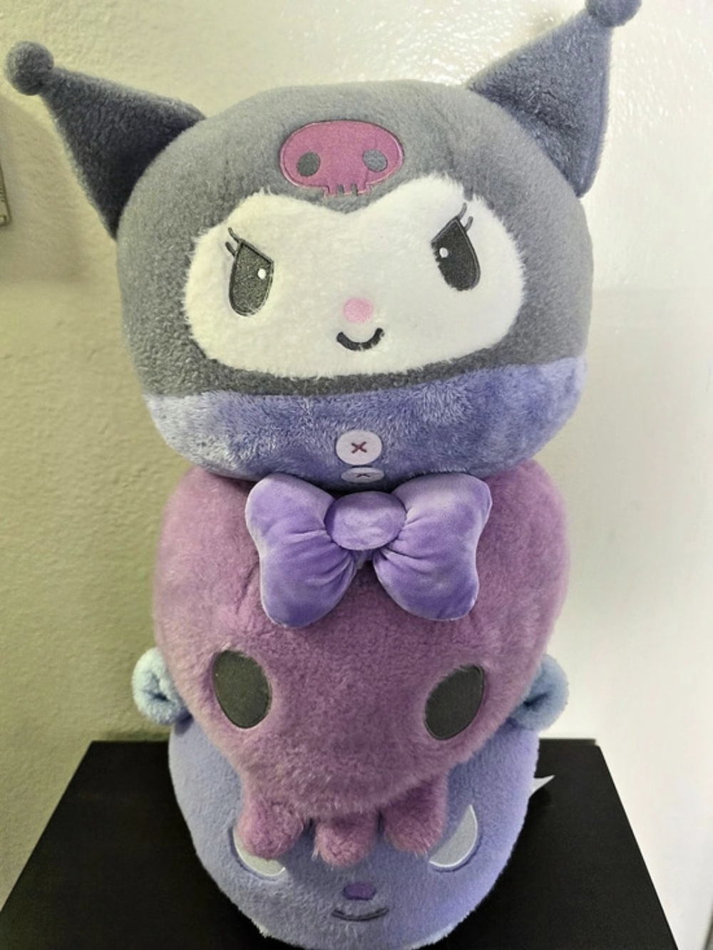 Sanrio Kuromi Stacked Plush Purple & Gray